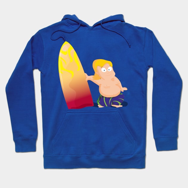 Surfer Dude Hoodie by nickemporium1